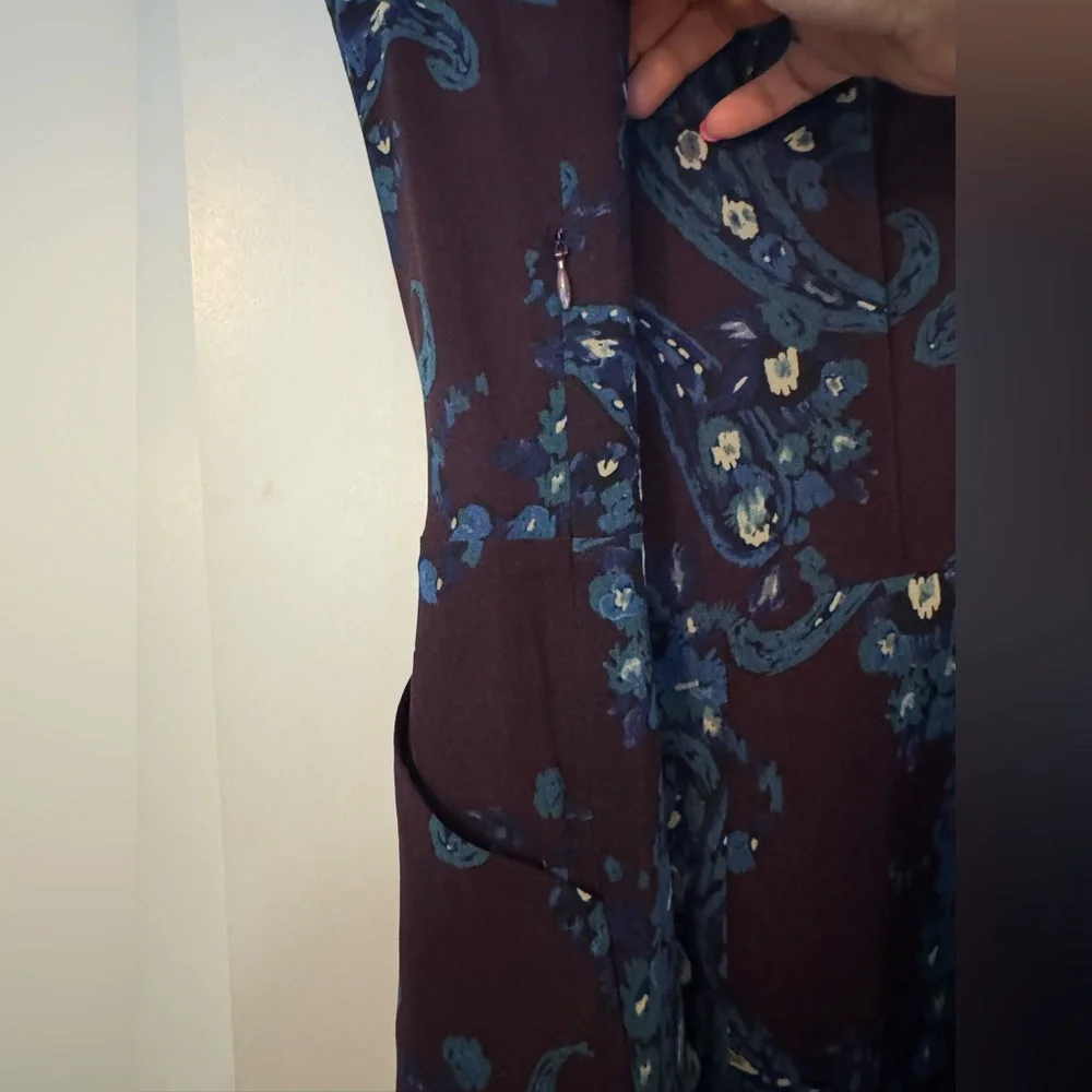 CAbi Dress Treasure Paisley Printed Pleated Pockets - Picture 8 of 11